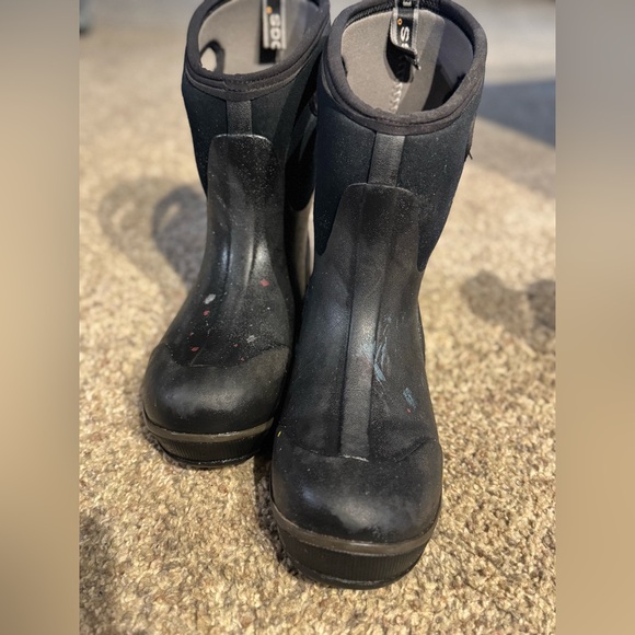 Men’s Black Used Bogs Size 7 - Picture 1 of 6